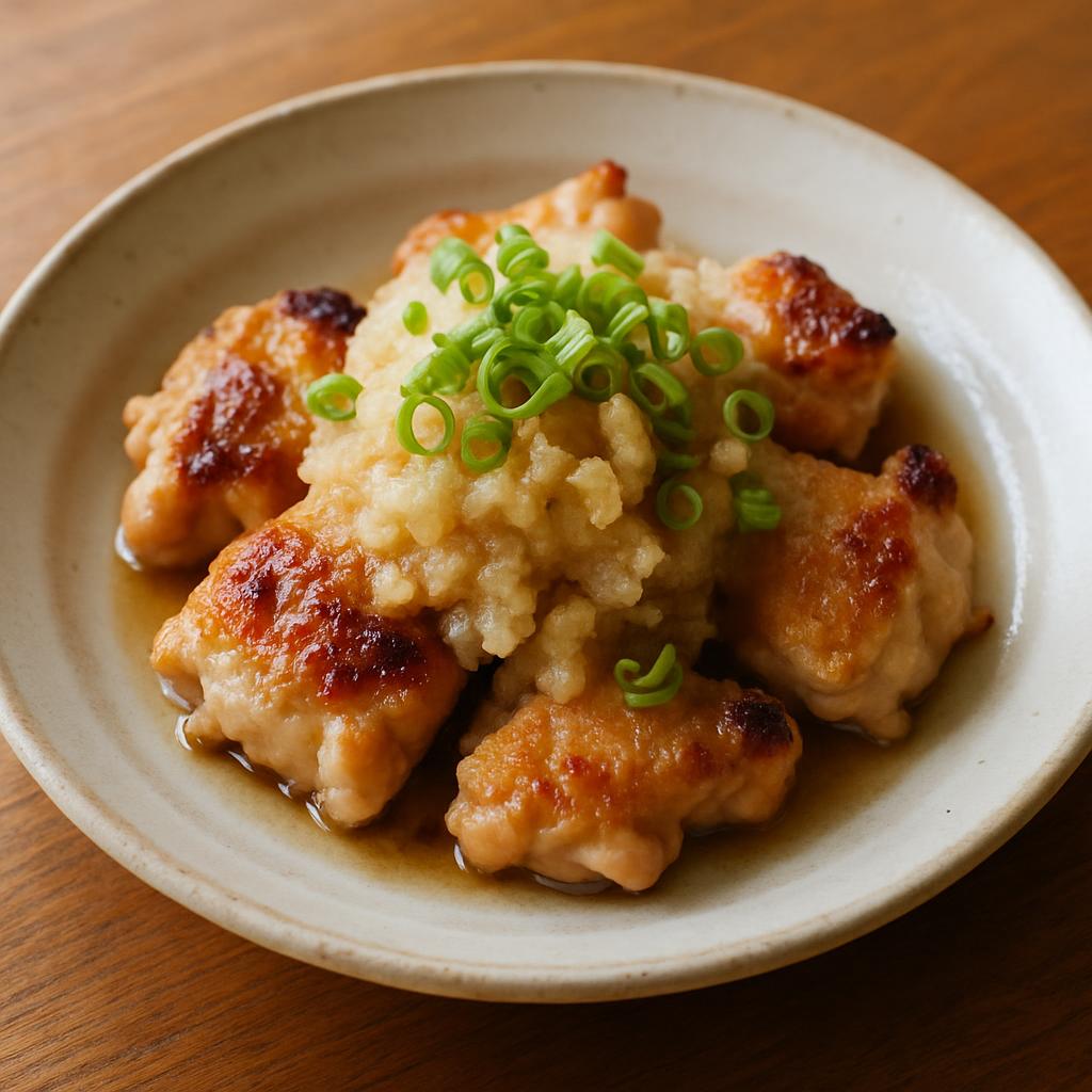 鶏もも肉の大根おろし焼き