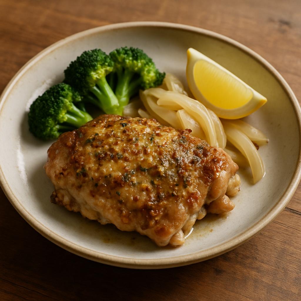鶏もも肉のマスタード焼き